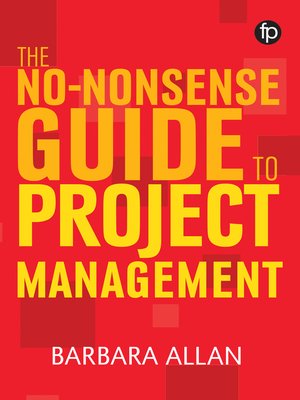 cover image of The No-Nonsense Guide to Project Management